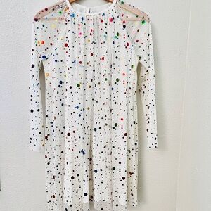 Stella McCartney Tulle white Dress poka dot size 12